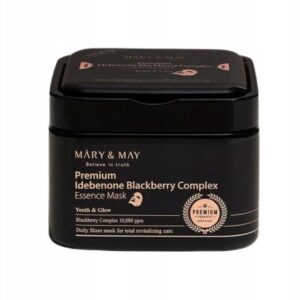 Mary & May Premium Idebenone + Blackberry Complex Sheet Mask – maseczka w płacie 30 szt.